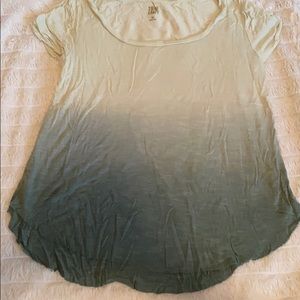 flowy green ombré shirt